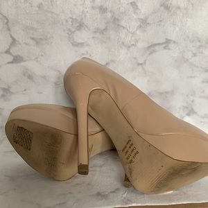 Bakers | Shoes | Bakers Nude Beige Platform Pumps Heels | Poshmark